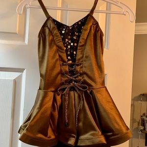 Medium child one piece brown costume